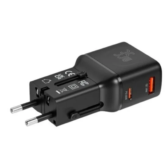 Porodo Universal Travel Pocket Charger - Black